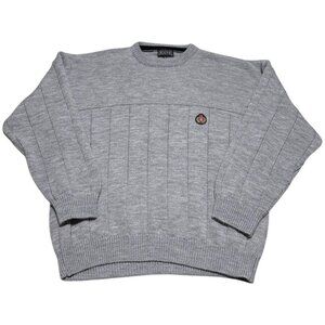 Sweater Graphix Gray Crest Emblem‎ Sweater Adult 2XL